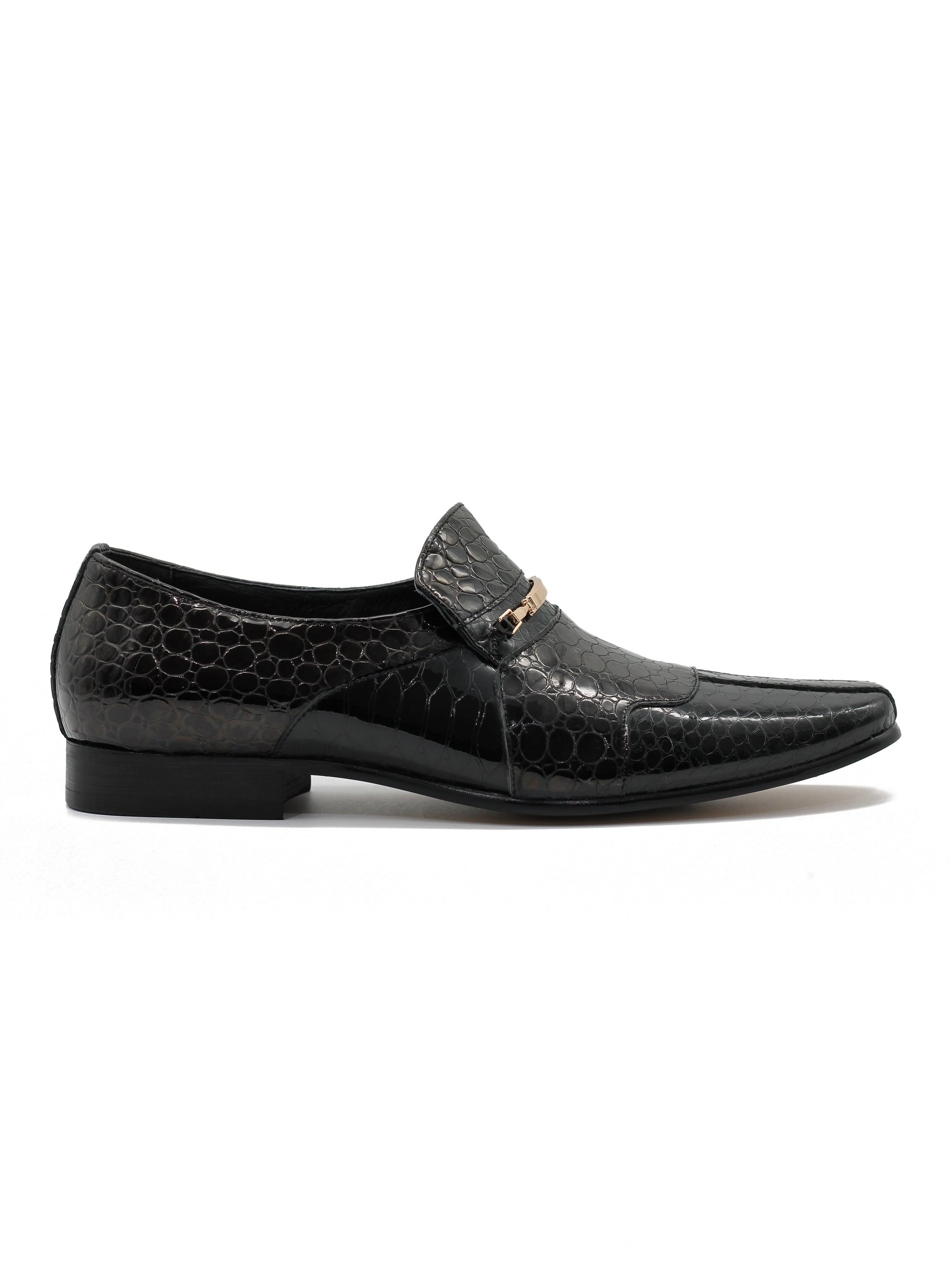 Zapato de vestir de charol negro genuino para hombre Elegancia atemporal y confort superior en cada paso